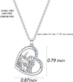 img 3 attached to Stunning Unicorn Necklace: Auspicious Crystal Jewelry for Women, Girls - Perfect Gift for Christmas, Birthdays! Surprise Your Daughter, Granddaughter, Niece!