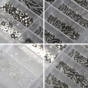 img 2 attached to 🔧 bayite Eyeglass Sunglass Repair Kit: Nose Pads, Screws, Tweezers & Screwdriver - 21 Types of Tiny Micro Screws, Assortment of 1000Pcs Stainless Steel Screws for Spectacles and Watch