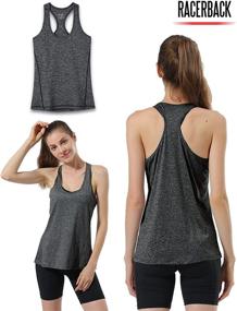 img 3 attached to 👚 5-Pack Women's Dry-Fit Tank Tops, Athletic Performance Sleeveless Shirts for Yoga, Running, and Training