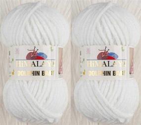 img 1 attached to 🧶 Himalaya Dolphin Baby Yarn 100% MicroPolyester - Lot of 2 skeins (264 Yards, 2x100grams) Super Bulky :6 Baby Chenille Yarn (80301)