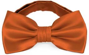 img 1 attached to 🔶 TieMart Premium Burnt Orange Bowtie