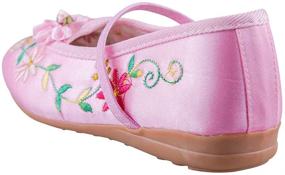 img 3 attached to Hello Shero Mary Jane Comfortable Embroidery Girls' Athletic Shoes: Lightweight and Stylish Footwear for Active Girls