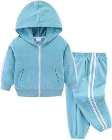 img 4 attached to LittleSpring Little Active Outfits Sleeve Boys' Clothing 👕 and Clothing Sets: Comfortable and Stylish Attire for Energetic Boys