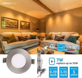 img 3 attached to 💡 TORCHSTAR Recessed Lighting 10W 100lm Downlight