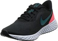 nike revolution running shoes 🏃 for women - white anthracite, regular fit logo