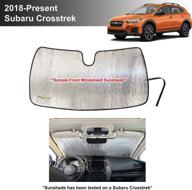 🌞 yellopro custom fit reflective sunshade for subaru crosstrek 2018-2021 | protect your car from harmful uv rays | made in usa logo