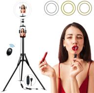 selfie ring light with tripod stand phone holder logo