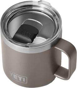 img 4 attached to ☕ YETI Rambler 14 oz Mug: Vacuum Insulated Stainless Steel with MagSlider Lid, Sharptail Taupe - Durable and Stylish Beverage Container