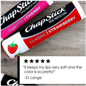 img 3 attached to ChapStick Classic Strawberry Flavor, 0.15 oz (4-Pack)