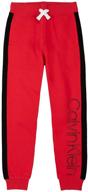 calvin klein fleece joggers fa21racing logo