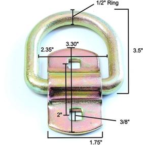 img 1 attached to 🔒 Грипон кольца крепления 1/2": Набор из 8 штук с зажимом для монтажа на прицепе и грузовике