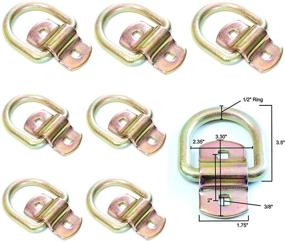 img 3 attached to 🔒 Грипон кольца крепления 1/2": Набор из 8 штук с зажимом для монтажа на прицепе и грузовике