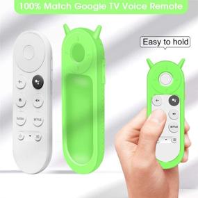 img 3 attached to 🔆 Силиконовый чехол Glow Green: Надежная защита для голосового пульта Chromecast with Google TV 2020