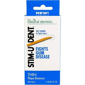 img 3 attached to 🦷 Stim-U-Dent Thin, Mint Flavored Plaque Removers - Eco-Friendly and Plastic-Free! 160 Count Box (Pack of 6)