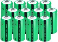 🔋 12pcs 2/3aa nimh rechargeable battery 1.2v 650mah button-top - long-lasting power solution logo
