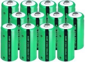 img 4 attached to 🔋 12Pcs 2/3AA NIMH Rechargeable Battery 1.2V 650mAh Button-Top - Long-lasting Power Solution