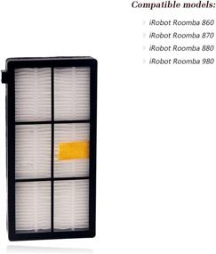 img 2 attached to 🧹 I clean 16pcs Replacement iRobot Roomba Hepa Filter: Perfect Fit for Roomba 980 960 880 860 870 890 Robotic Vacuum 800&900 Series – Includes Free Cleaning Brush!