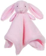 🐑 adorable apricot lamb stuffed baby security blanket: pink bunny rabbit lovey (13 inches) logo