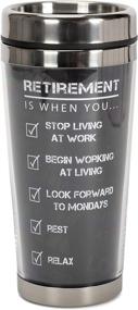 img 4 attached to Must-Have Retirement Checklist: 16 Oz Stainless Steel Travel Mug with Lid