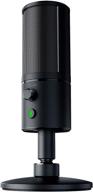 🎙️ razer seiren x usb streaming microphone: professional grade with shock mount - supercardiod pick-up pattern - anodized aluminum - classic black logo