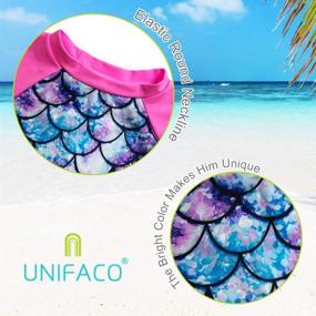 img 2 attached to 👸 Keep Your Princess Protected: UNIFACO Toddler Girls Swimsuit Rashguard Set with UPF 50+ Sun Protection for Summer Beach Fun (2-8T)