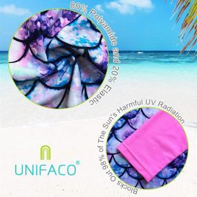 img 1 attached to 👸 Keep Your Princess Protected: UNIFACO Toddler Girls Swimsuit Rashguard Set with UPF 50+ Sun Protection for Summer Beach Fun (2-8T)