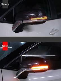 img 3 attached to 🔥 LED замена динамичного сигнала поворота для Toyota RAV4 2019-2021, Tacoma 2016-2021, Highlander 2020-2021 - заднего вида зеркало с боковыми сигналами индикатора в черном исполнении