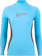 👚 stay stylish and protected with mares women's rash guard long sleeve she dives logo