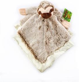 img 1 attached to 12x12 Inch Treasure Trades Stuffed Sloth Lovey Soother Plush Security Blanket – Slothey