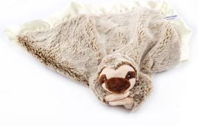 img 2 attached to 12x12 Inch Treasure Trades Stuffed Sloth Lovey Soother Plush Security Blanket – Slothey