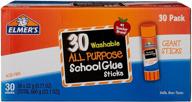 🖌️ elmer's all purpose school glue sticks - washable, 30 count (22g each) logo