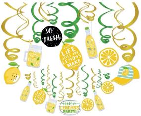 img 4 attached to 🍋 Kristin Paradise 30 Count Lemon Hanging Swirl Decorations, Lemonade Party Supplies, Citrus Lime Birthday Theme Decor for Boy Girl Baby Shower, Kids First Birthday Party, Favor Idea