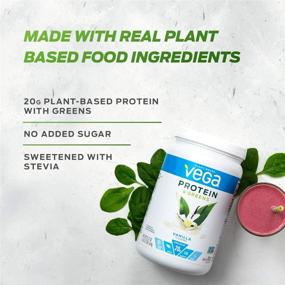 img 2 attached to Vega Protein and Greens, Chocolate: 20g Plant-Based Protein Powder - Keto, Dairy-Free, Gluten-Free, Non-GMO - Ideal for Women and Men (1.8lb, 25 Servings)