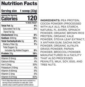 img 3 attached to Vega Protein and Greens, Chocolate: 20g Plant-Based Protein Powder - Keto, Dairy-Free, Gluten-Free, Non-GMO - Ideal for Women and Men (1.8lb, 25 Servings)