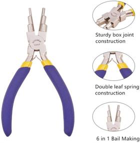 img 2 attached to 🔧 BENECREAT 6-in-1 Bail Making Pliers: Wire Looping & Forming Tool for 3mm to 10mm Loops and Jump Rings, featuring Non-slip Comfort Grip Handle