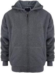 img 4 attached to 👕 Sherpa Fleece Sleeve Sweatshirt for Boys in Fashionable Hoodies & Sweatshirts