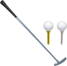 img 4 attached to Golf Putter Mini G Putters - Men's Right/Left Handed with 2 Plastic Golf Balls, 2 Golf Tees (2 3/4') - Women, Kids, Junior, Youth Club - Indoor/Outdoor, Office, Home Yard Putting Green