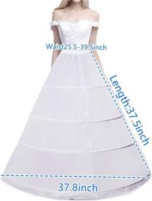 img 3 attached to Petticoat Underskirt Crinoline Wedding Petticoats