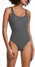 img 1 attached to 👙 EXLURA Women's Crisscross One-Piece Swimsuit - Athletic Training Swimwear: Vintage Bathing Suit