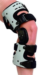 img 4 attached to 🦵 Superior Braces OA Unloader Knee Brace - Ideal for Arthritis Pain, Osteoarthritis, Knee Joint Pain, and Degeneration - Universal Size, Fits Lateral Right Leg and Medial Left Leg - Gray & Black (Right)