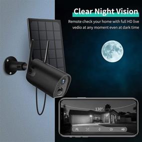 img 2 attached to Wireless Solar Powered Outdoor Security Camera with Motion Detection, Night Vision, and 2-Way Audio