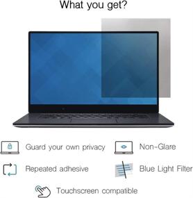 img 1 attached to 🔒 Enhanced Privacy & Protection: SenseAGE 13.3 Inch Widescreen Laptop Privacy Screen Filter with Anti-Glare, UV & Blue Light Protection - Compatible with DELL, HP, Lenovo and More