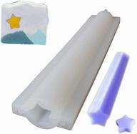 🌟 high-quality x-haibei stars tube column silicone soap mold for easy soap making supplies – dia. 0.8inch logo