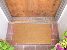 img 1 attached to 🚪 EcoCoir Non-Shed Synthetic Doormat with Heavy-Duty, Weather Resistant, Non-Slip PVC Backing - 17 by 30 Inches - Ideal for Indoor and Outdoor Use (Blank)