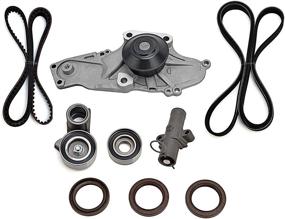 img 4 attached to 🔧 Timing Belt and Water Pump Kit for Honda, Acura, and Saturn Vehicles - Accord, Odyssey, Pilot, TL, RL, MDX, Vue - 3.5L, 3.0L, 3.7L - Replaces TKH002, TCKWP329, 19200-RDM-A02, 19200-RDV-J01