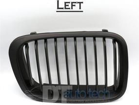 img 2 attached to Enhance Your E46 3-Series Sedan with Syneticusa Matte Black Front Kidney Grille Grill - 2pcs for ///M (1998-2002)