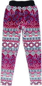 img 3 attached to Angelina Velvet Patterned Leggings 0040K_XS Girls' Clothing