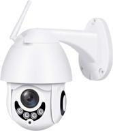 2020 upgraded full hd 1080p security surveillance cameras outdoor waterproof wireless ptz camera with night vision - ip wifi cam audio motion activated (white) logo