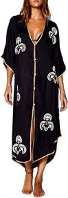 img 3 attached to Coverups Womens Blouses Cardigan Beachwear Women's Clothing in Swimsuits & Cover Ups