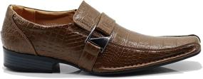 img 3 attached to 🐊 Enzo Romeo Santcro Men's Crocodile Loafers Shoes